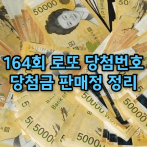 164회 로또 당첨번호