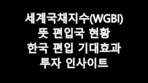 세계국채지수(WGBI)