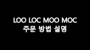 LOO LOC MOO MOC 주문 방법 분석 설명