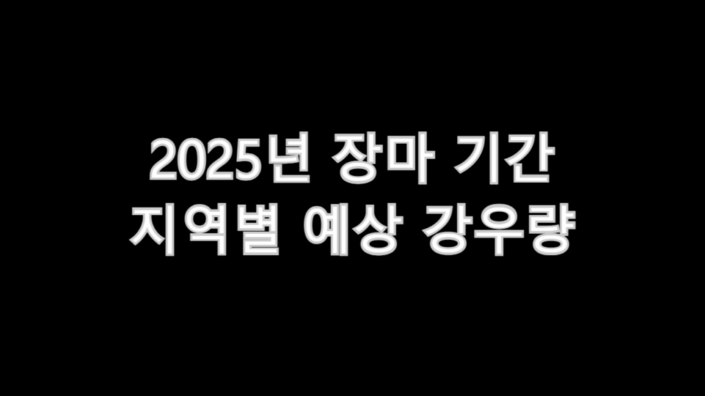 2025년 장마