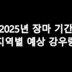 2025년 장마