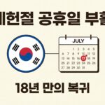 제헌절 공휴일