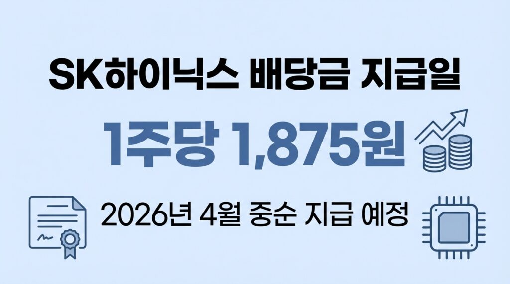 SK하이닉스 배당금 지급일