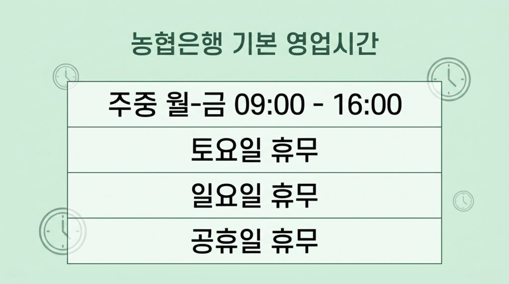 농협은행 영업시간