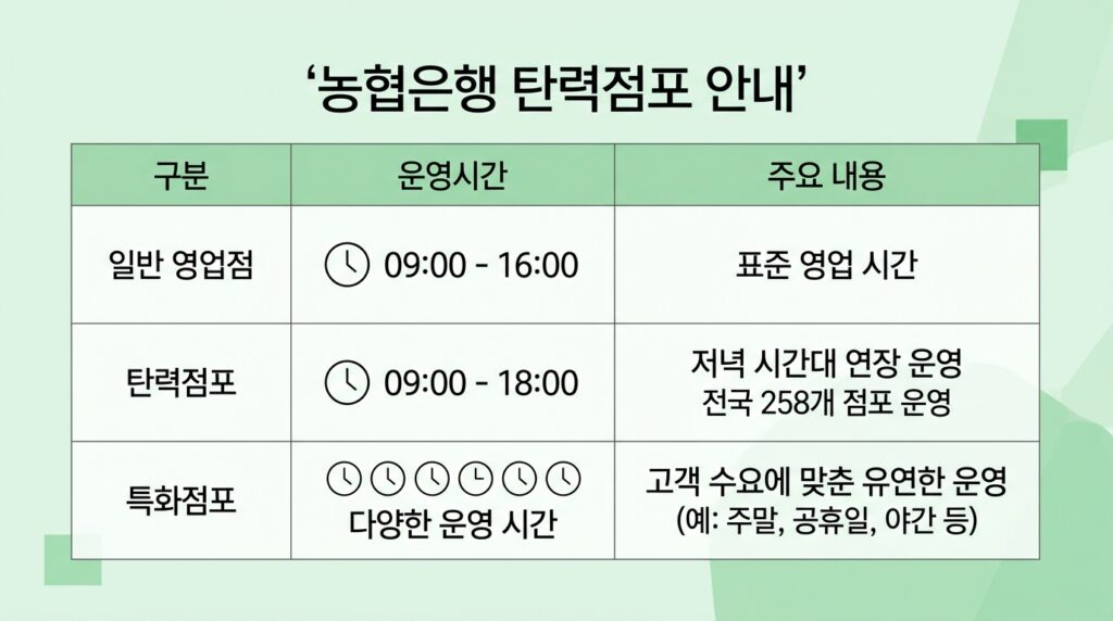 농협은행 영업시간