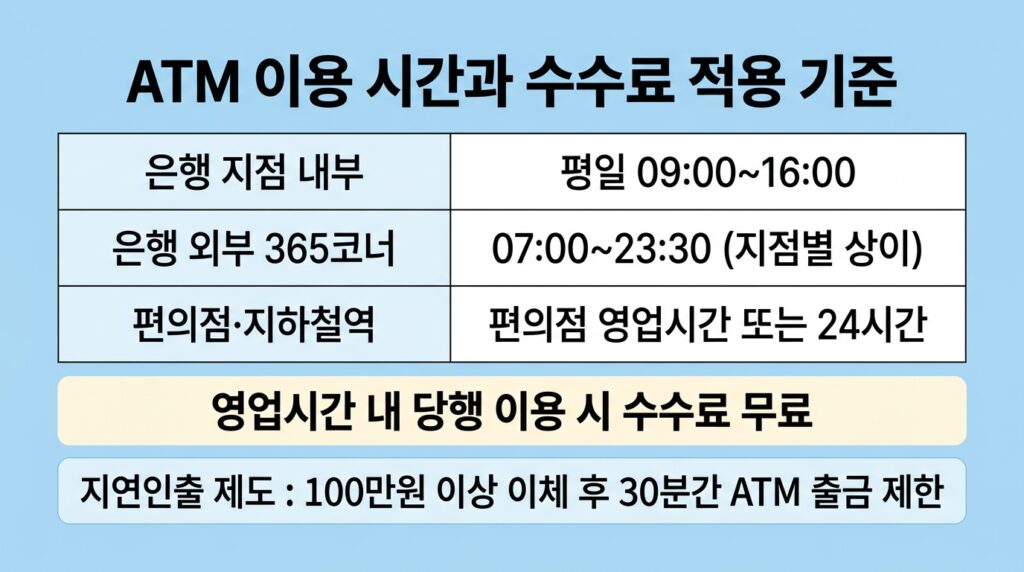 ATM 입금한도 출금한도