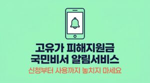 고유가 피해지원금 국민비서 알림서비스
