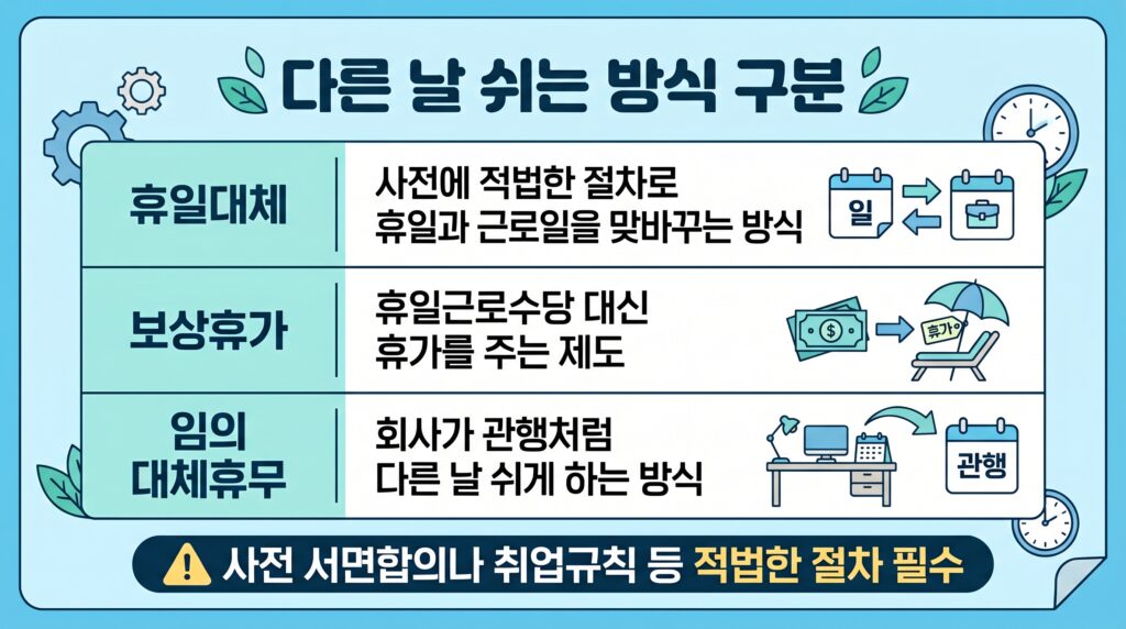 노동절 대체 휴무 수당 지급 조건 확인