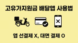 고유가지원금 배달앱