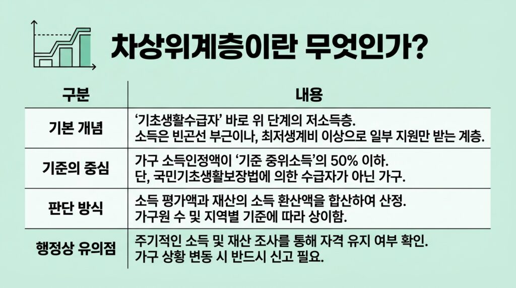 차상위 계층 이란
