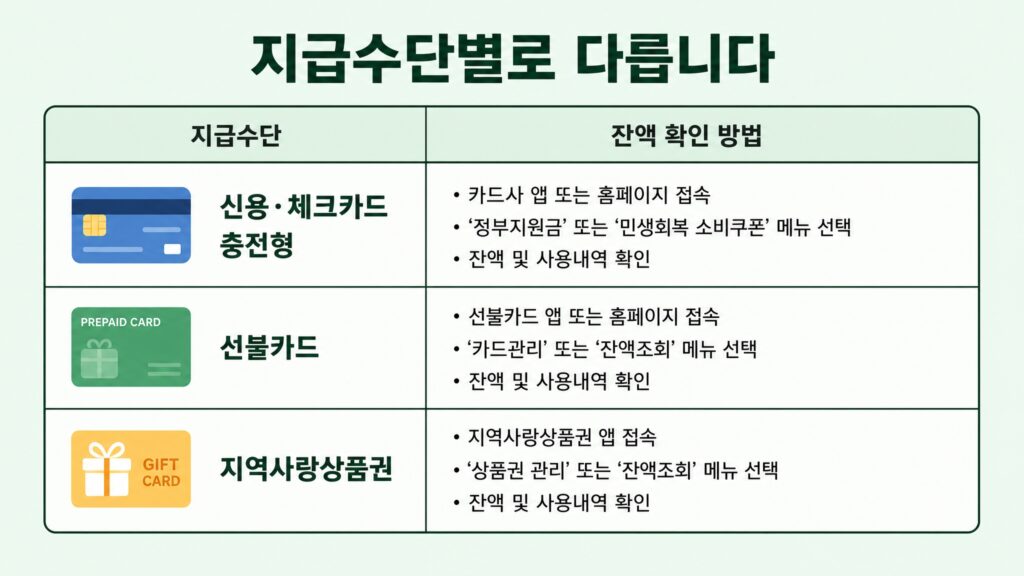 고유가 피해지원금 잔액 조회
