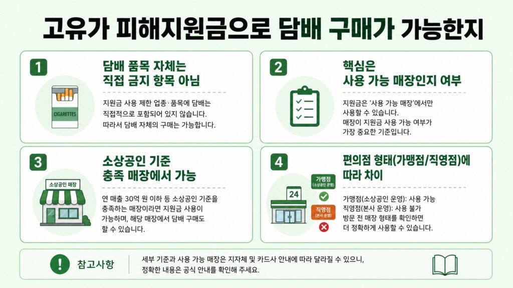 고유가 피해지원금 담배