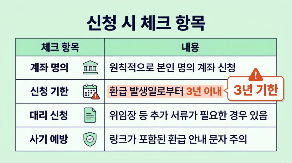 병원비 환급금 조회
